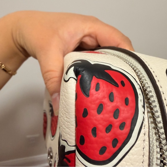 Coach Strawberry Print Cosmetic Pouch - Picture 8 of 8